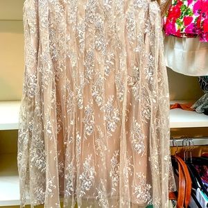 Lillie Rubin Skirt with Sheer Overlay - Size L